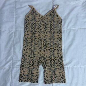 It’s a cheetah print romper